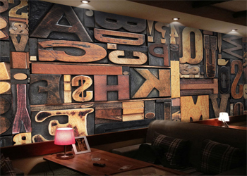 10 Dekorasi  dinding  cafe  kekinian dengan lukisan gambar 
