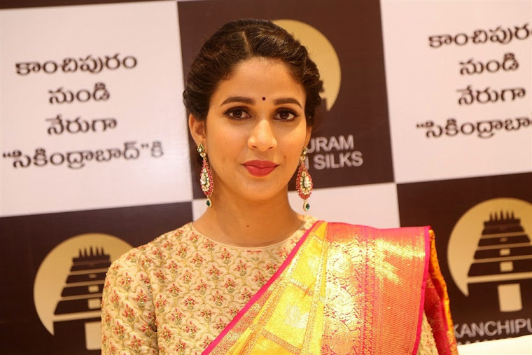 Lavanya Tripathi at Kanchipuram Kamakshi Silks