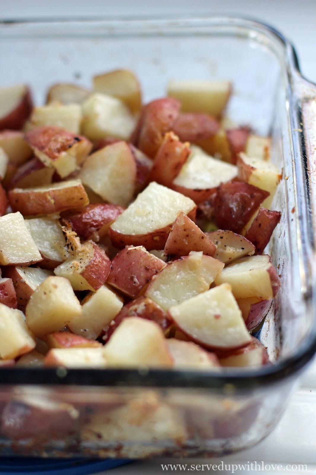 Served Up With Love Garlic Parmesan Roasted Red Potatoes
