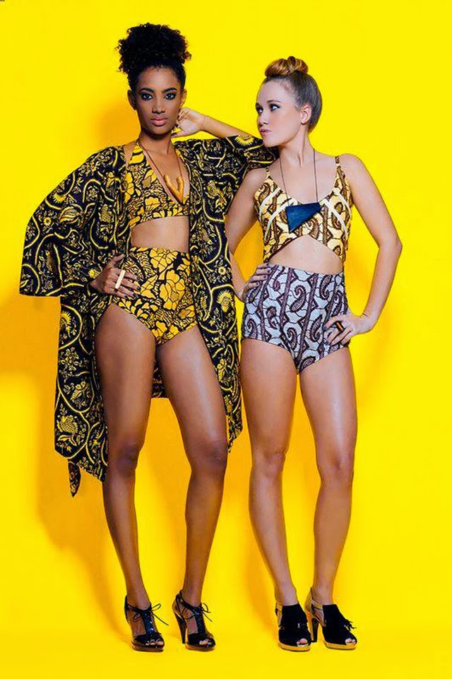 Tanzanian label Nyumbani design #ankara  #African print swimwear.Check out more on ciaafrique.com