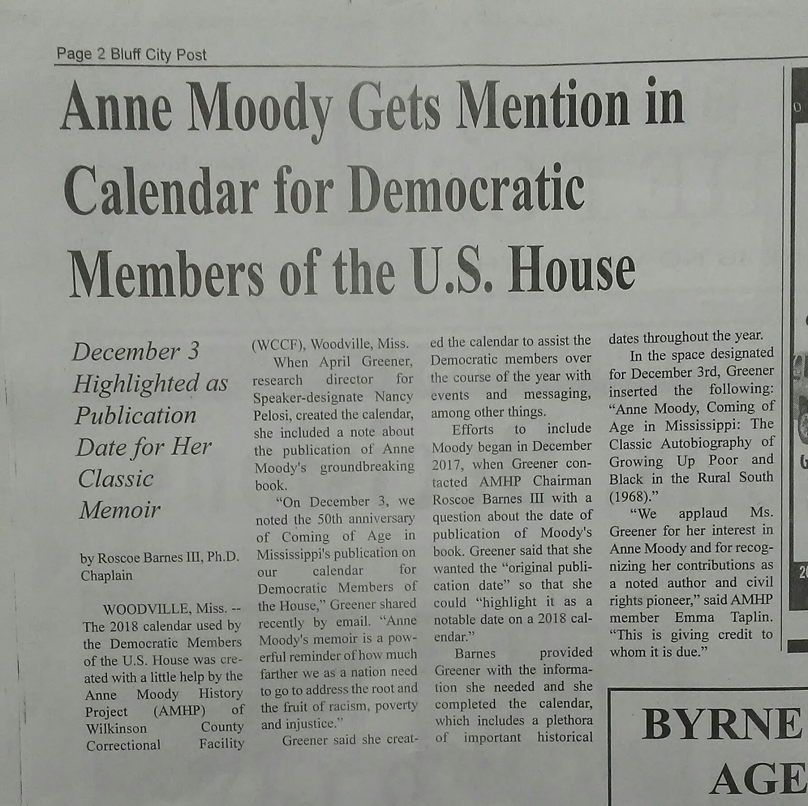 Coming of age in mississippi image