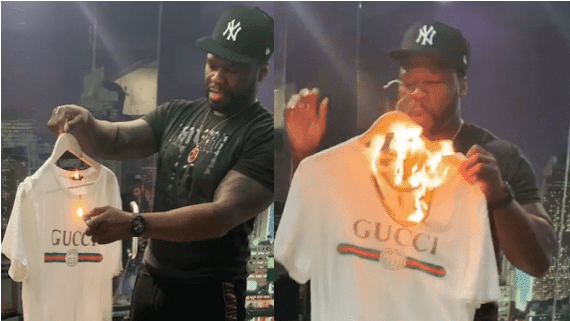 50 Cent achoma nguo za Gucci kupinga ubaguzi wa rangi
