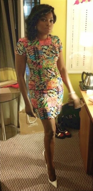 funke akindele mini dress london