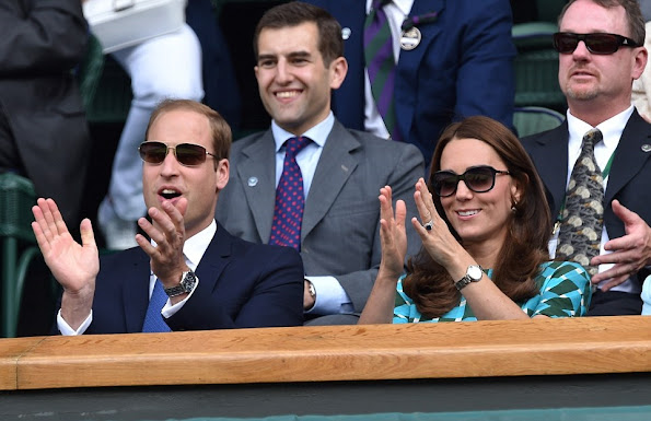Prince William and Catherine, the Duchess of Cambridge attended the men's singles final match between Serbia's Novak Djokovic and Switzerland's Roger Federer.