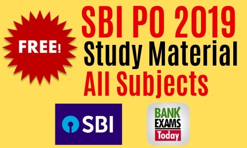 sbi po study material download pdf