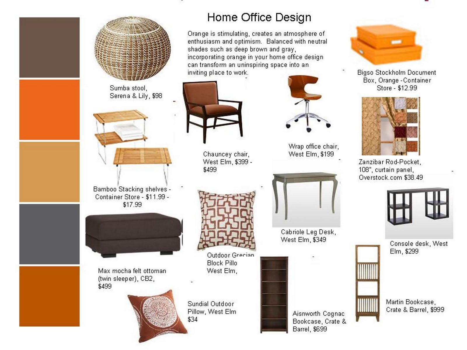 Designers' Corner: Home Office Design with a Pop of Color title=