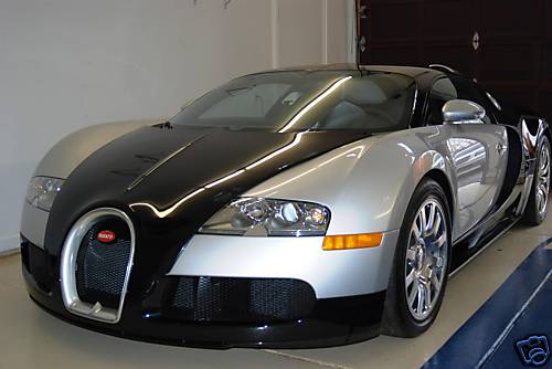 Бугатти Вейрон 2005 чёрная