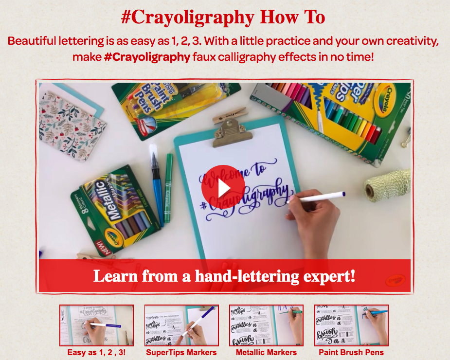 Easy (and Cheap!) Hand Lettering For Beginners Using Crayola