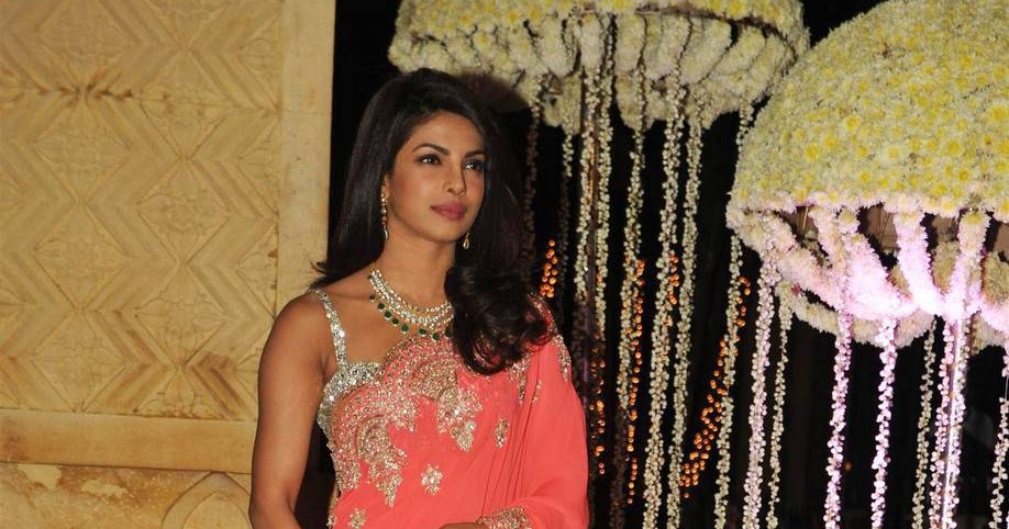 priyanka chopra in saree after marriage