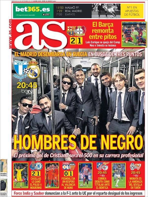 Real Madrid, AS: "Hombres de negro"