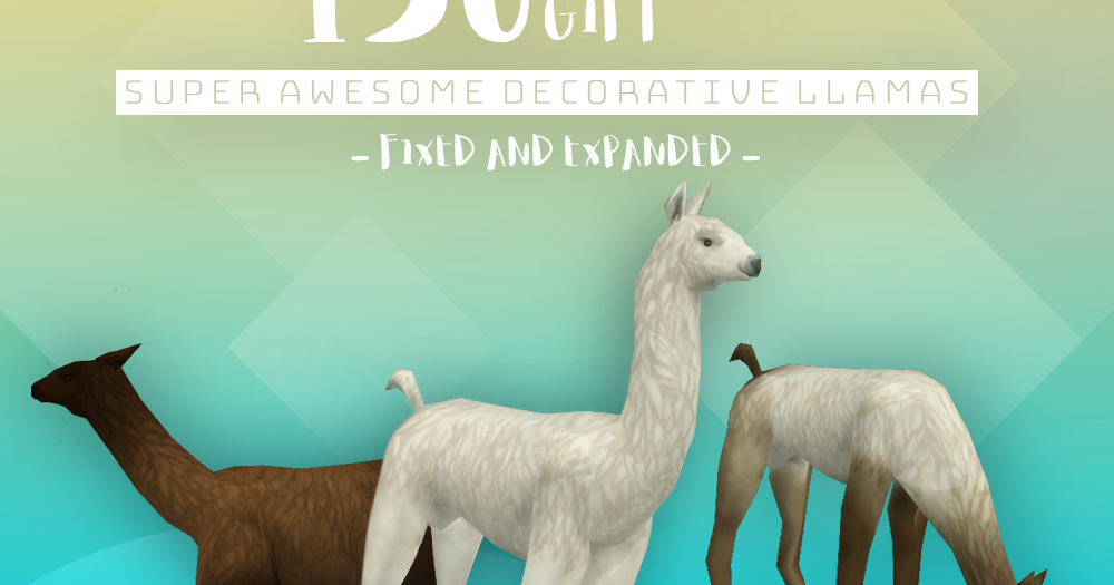 My Sims 4 Blog Super Awesome Decorative Llamas By Simsnowtato
