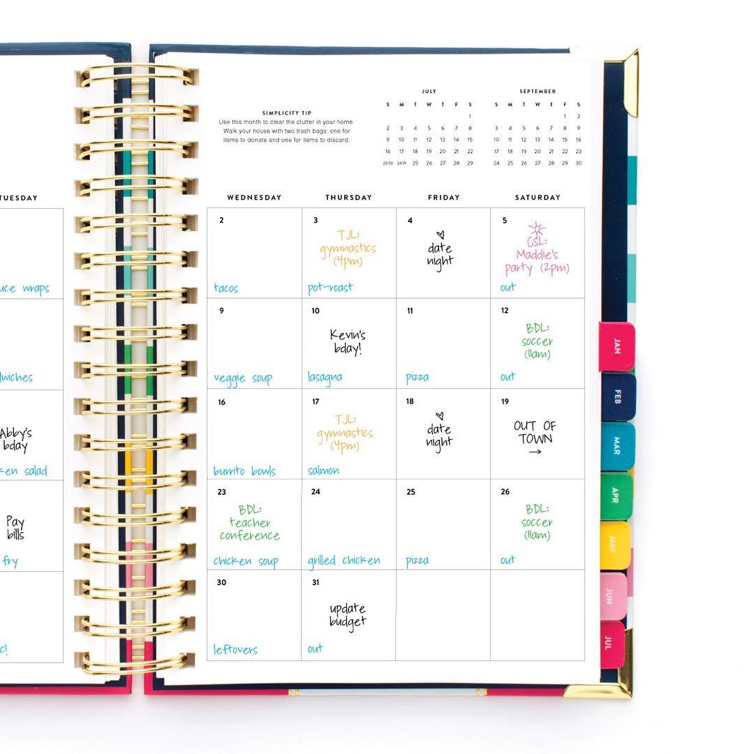 How I hire my Simplified Planner. - My Glittery Middle picture regarding Simplified Planner known as How I employ my Simplified Planner. - My Glittery Center