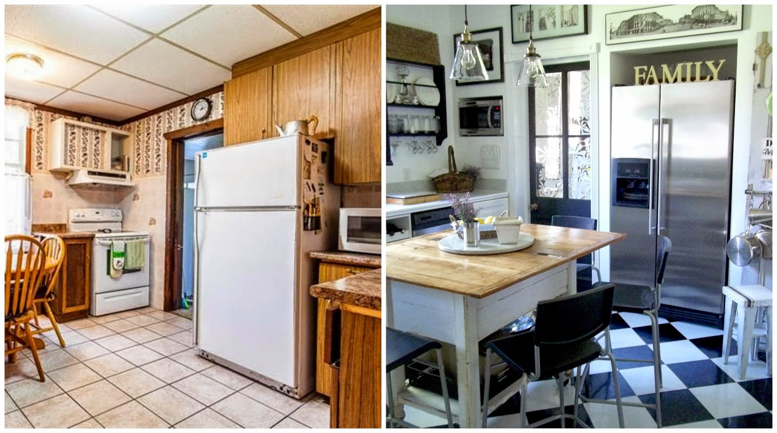 Before and after Kitchen