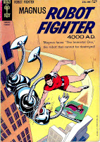 Magnus Robot Fighter v1 #5 gold key comic book cover art by Russ Manning