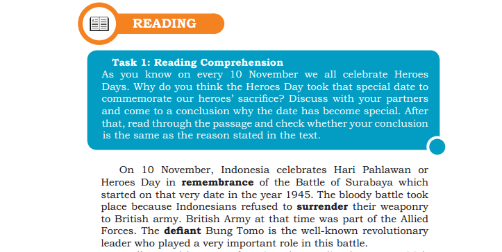 Kunci Jawaban Soal Chapter 9: The Battle Of Surabaya (Hal 123 - 124)