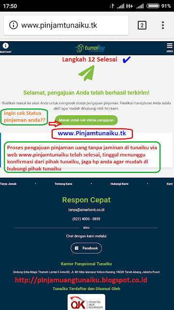L.Gambar langkah 12 pengajuan pinjaman uang tanpa jaminan via link web promo tunaiku www.Pinjamtunaiku.tk L.Gambar langkah 12 pengajuan pinjaman uang tanpa jaminan via link web promo tunaiku www.Pinjamtunaiku.tk