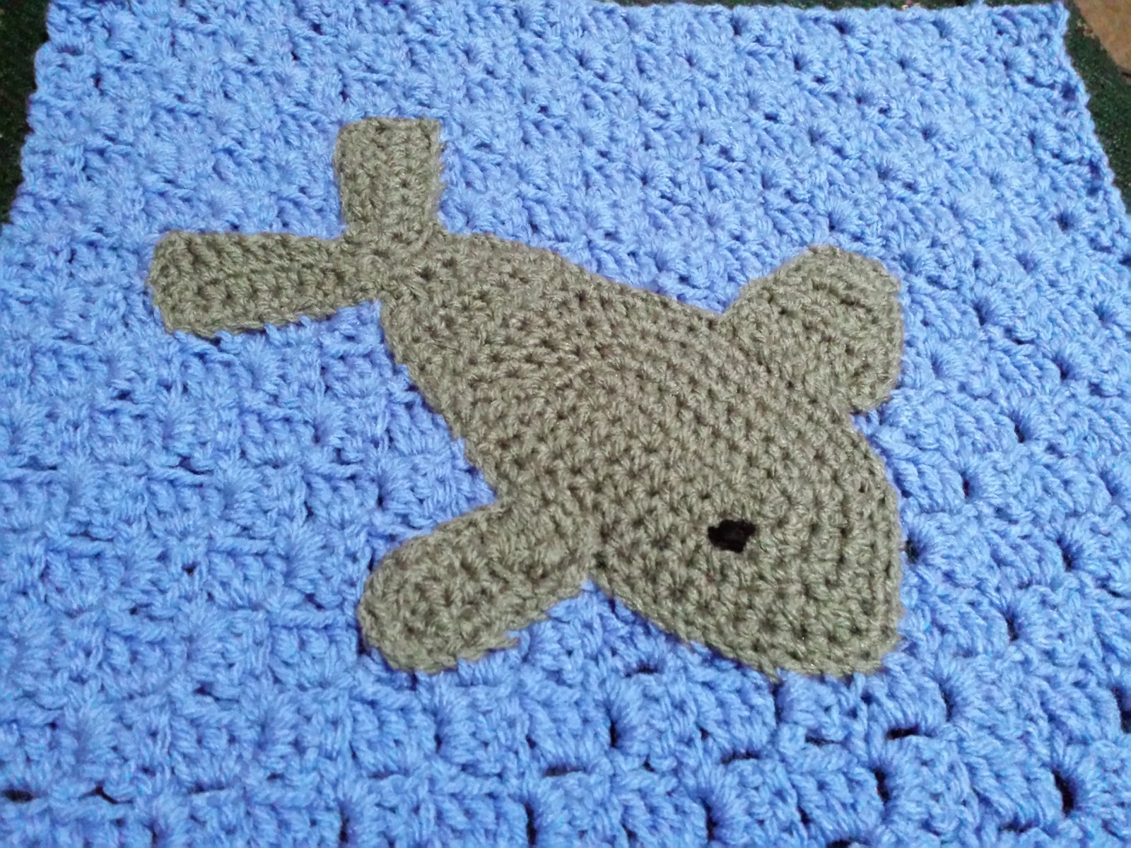 Blooming Lovely WIP Crochet Under The Sea Blanket Dolphin and