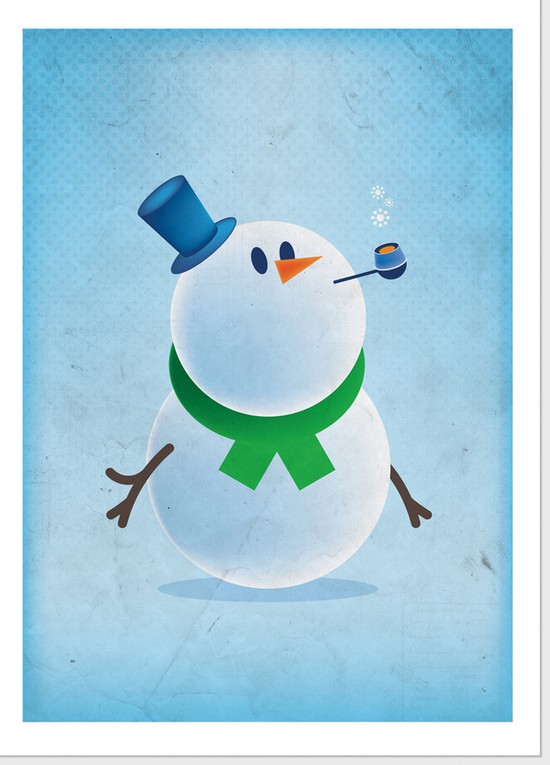 Media Art Research Christmas Snowman