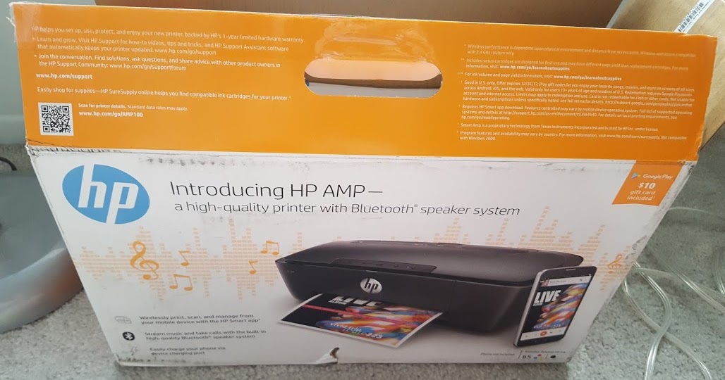 hp amp printer ink