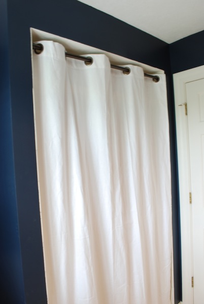 Sweet Chaos Home Ugly Shower Door Solution, Shower Door Curtain Rod