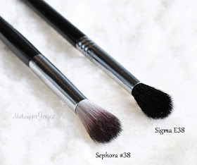 Sephora Collection Pro Featherweight #38 Crease Brush Review Sigma E38 Dupe