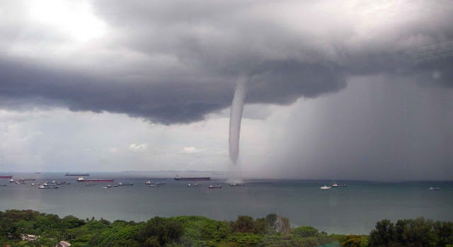 Mysterious ‘Water Spout’ Appears Off the Coast of Malaysian Island