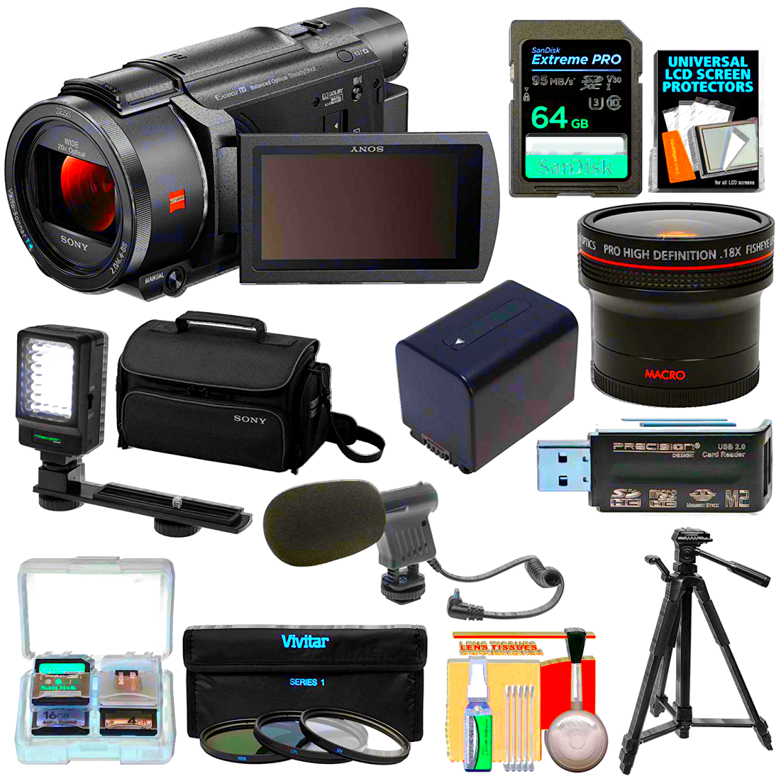 Khanbassu Sony Handycam FDRAX53 video camera