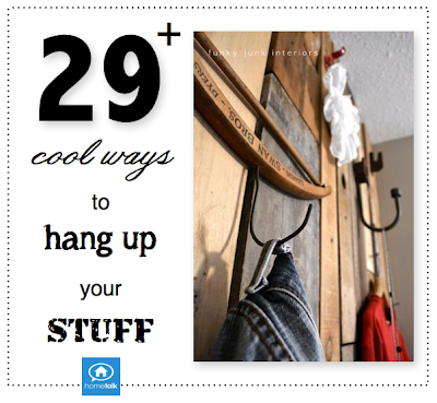 29+ cool ways to hang up your stuff, from HomeTalk featured and curated by Funky Junk Interiors 29+ cool ways to hang up your stuff, from HomeTalk featured and curated by Funky Junk Interiors