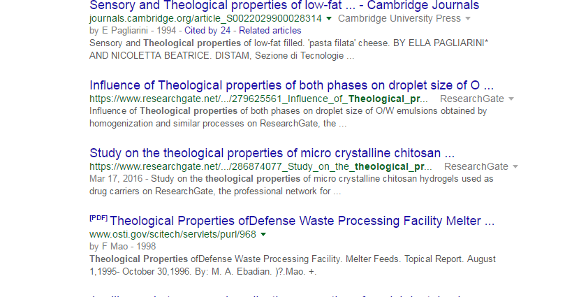 It S The Rheo Thing Theology Rheology And Some Freaky Strange Search Results