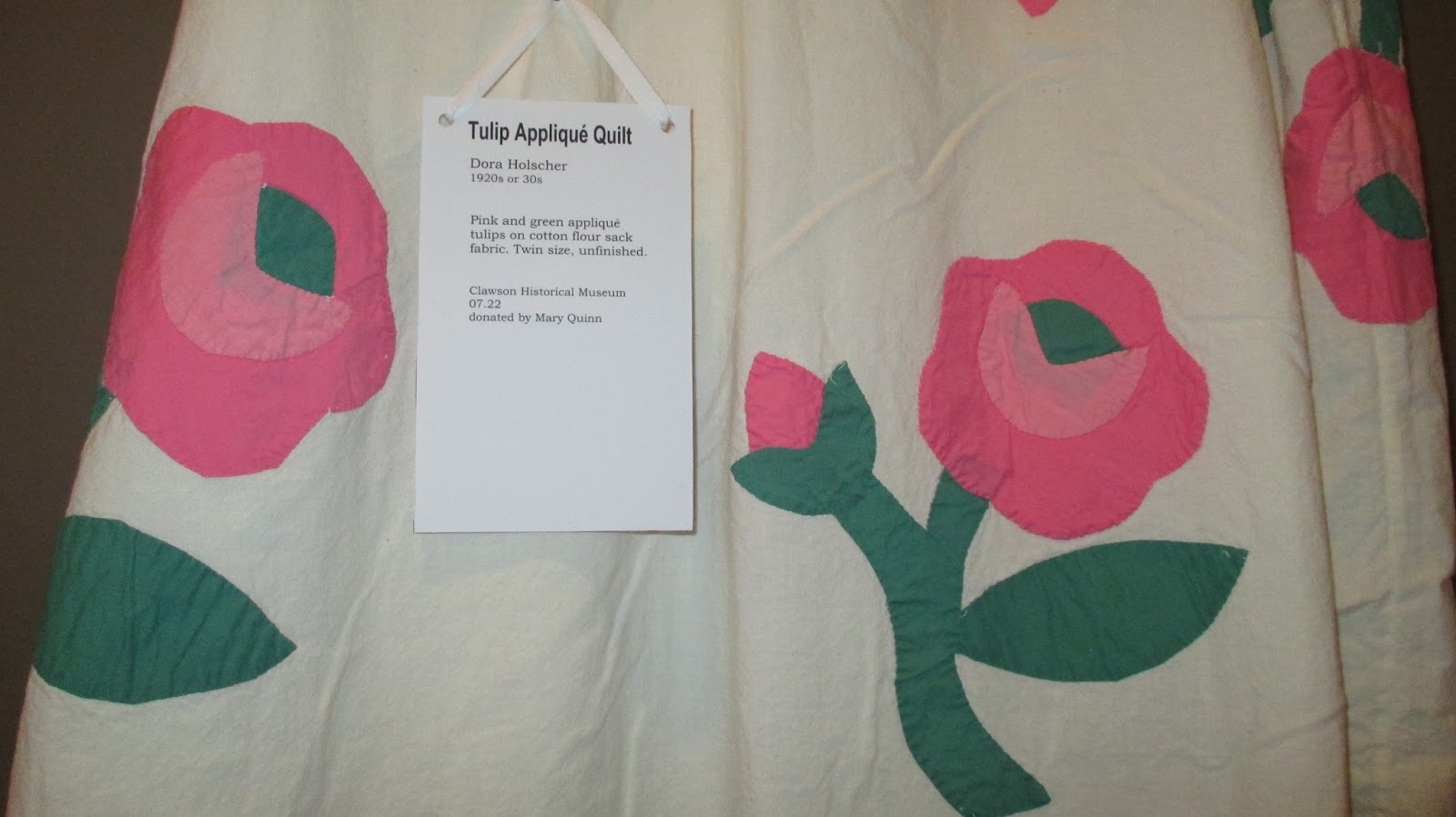 The Literate Quilter Clawson Historical Museum Quilts At the CAMEO