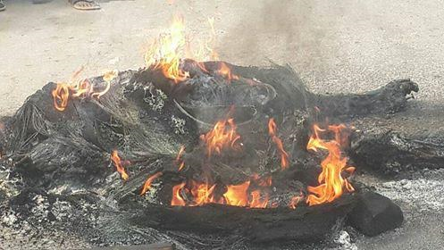 Suspected armed robbers burnt Calabar