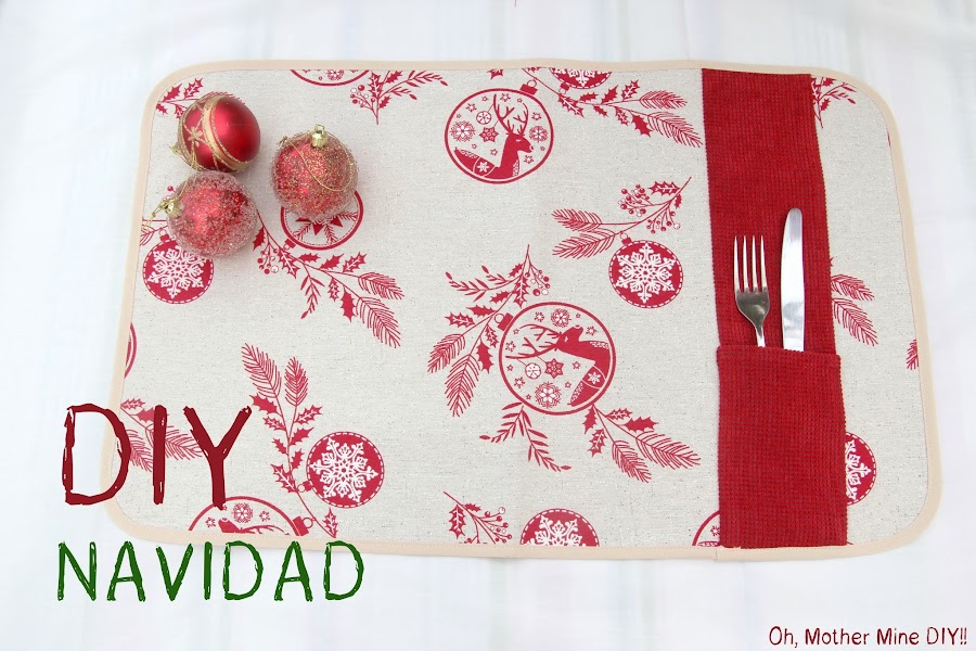 #NavidadFácil DIY: Cómo hacer un mantel individual decoración navidad