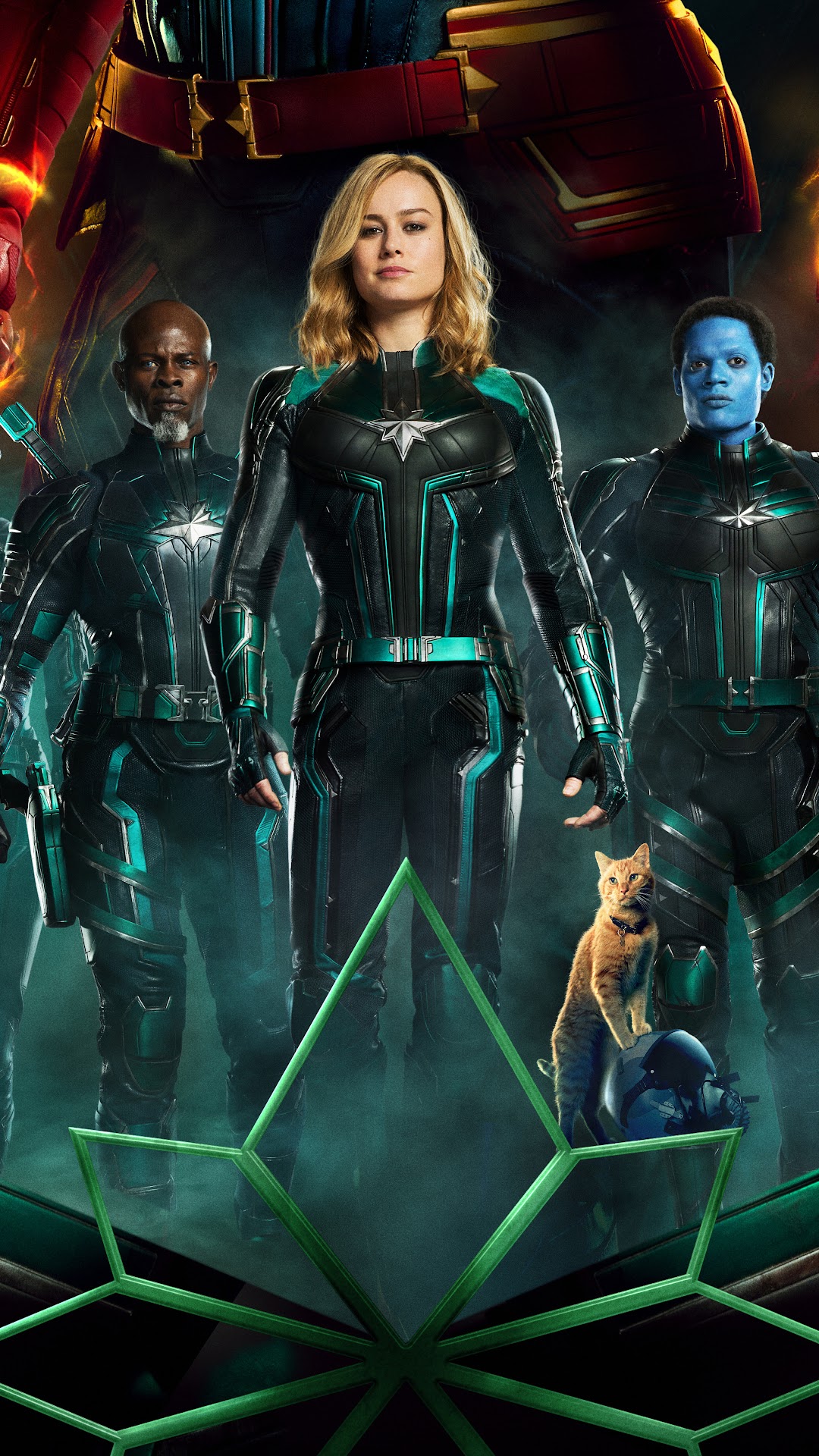 Captain Marvel Movie Cast 8K Wallpaper #17