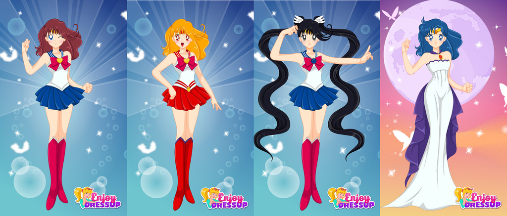 4- لعبة Sailor Senshi Maker 3. تمكنك لعبة سايلو سينشى من تلبيس شخصيات مسلسل...