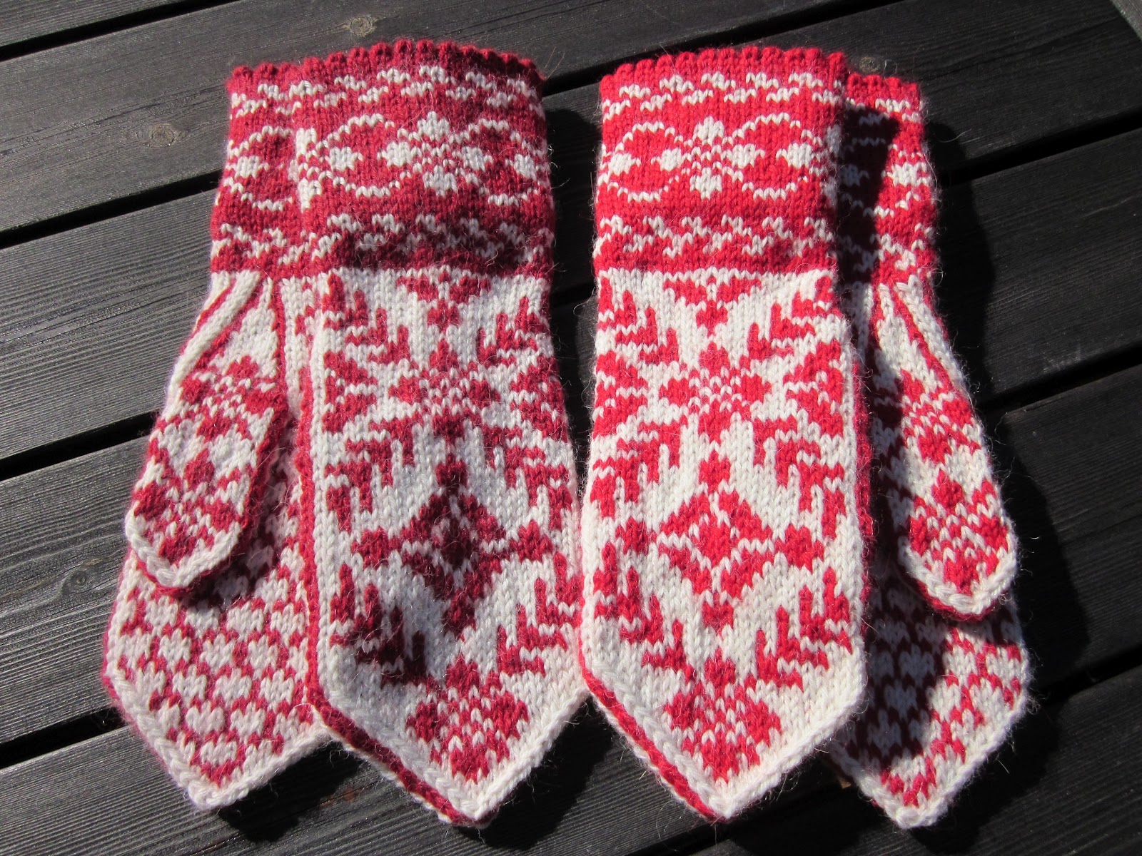 Snøkrystall Votter Bilde