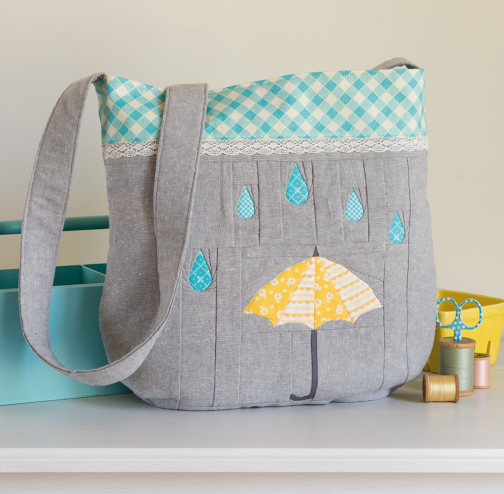 Charise Creates Rain, Rain Go Away Purse in "Super Cute Paper Piecing"