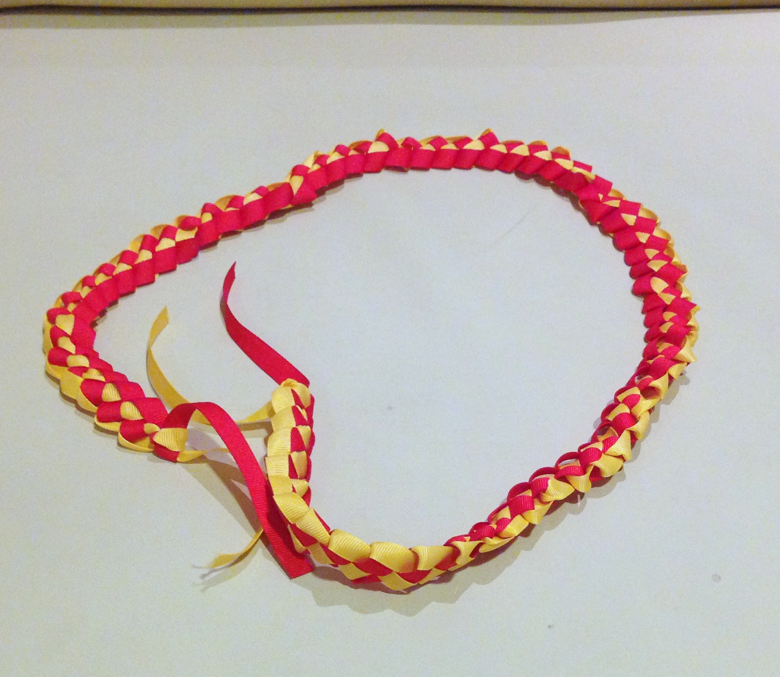 Purple Hues and Me: Making a Ribbon Lei Wreath