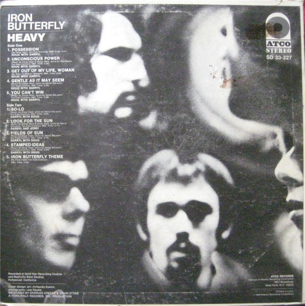 Vinyl Iron Butterfly Heavy ( 1968 )