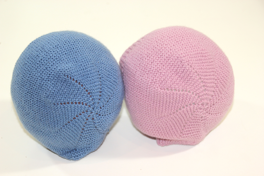 DIY Tejer Bebé: Cómo hacer capota de punto con dos agujas