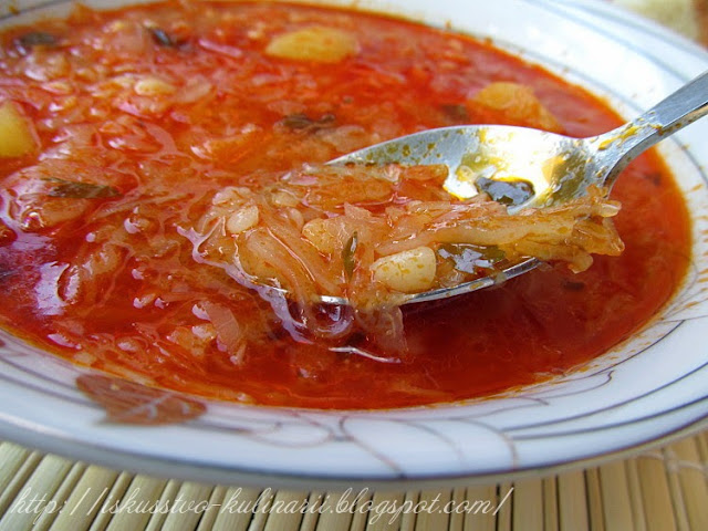Крчик - суп из квашеной капусты