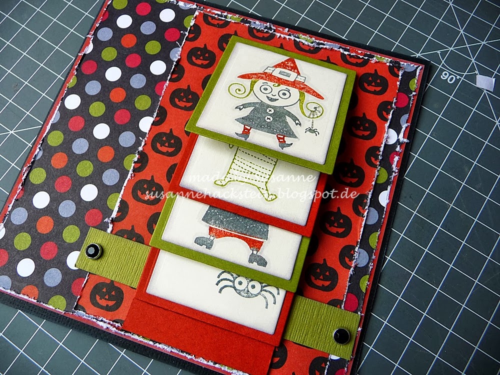 Stempeleinmaleins: Wasserfall-Karte / Waterfall Card