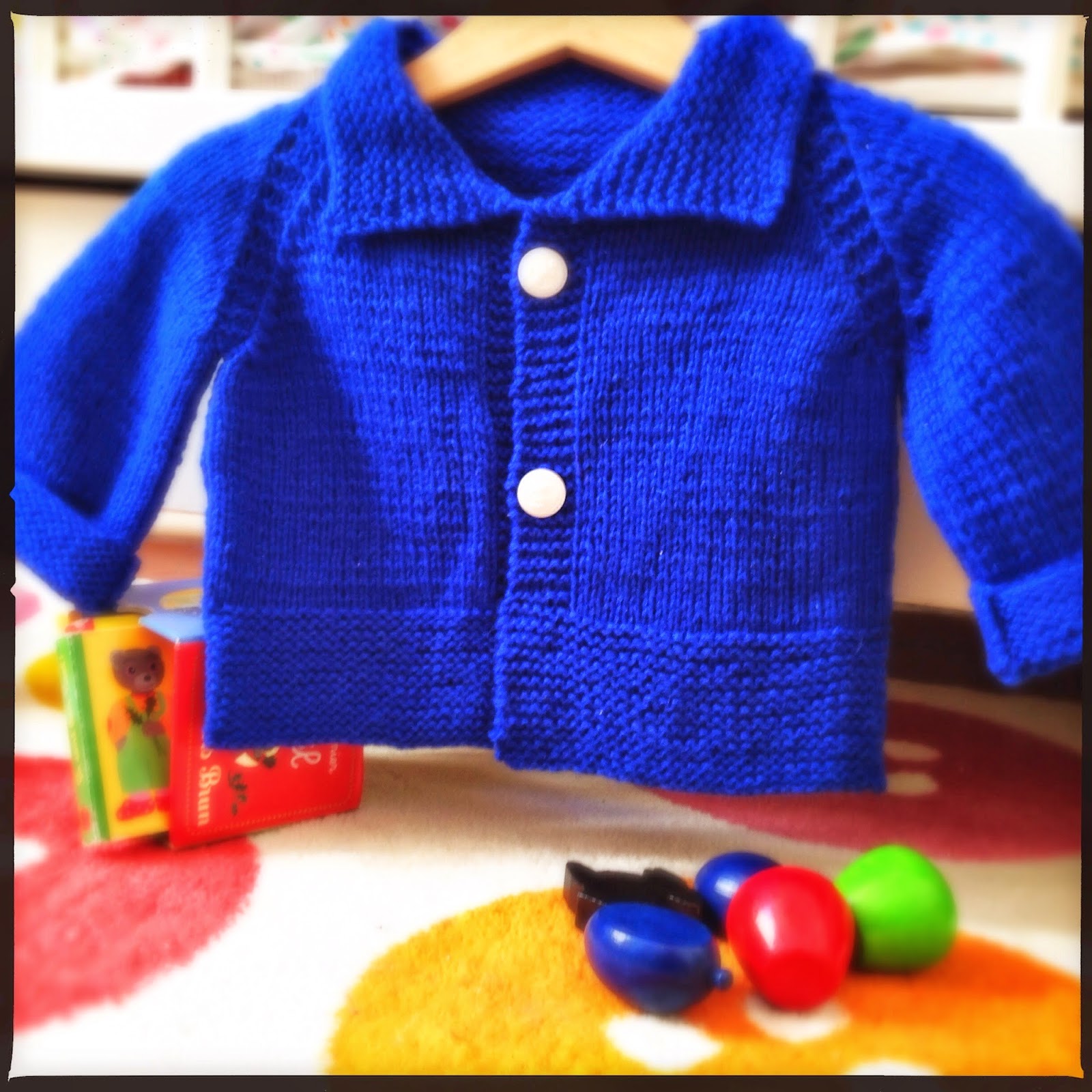Baby Kimo tricoté en Mérinos roy de la Filature du Valgaudemar