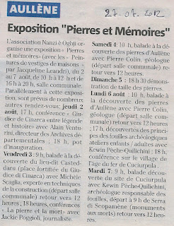 2010 Exposition Pierres et Mémoires