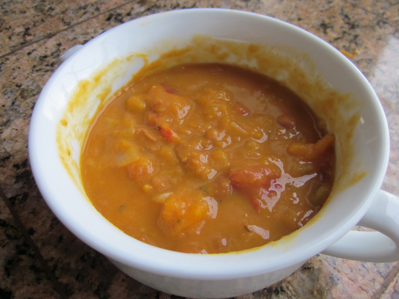 Peachtree Cooking Pinto Bean, Tomato, and Butternut Squash Soup