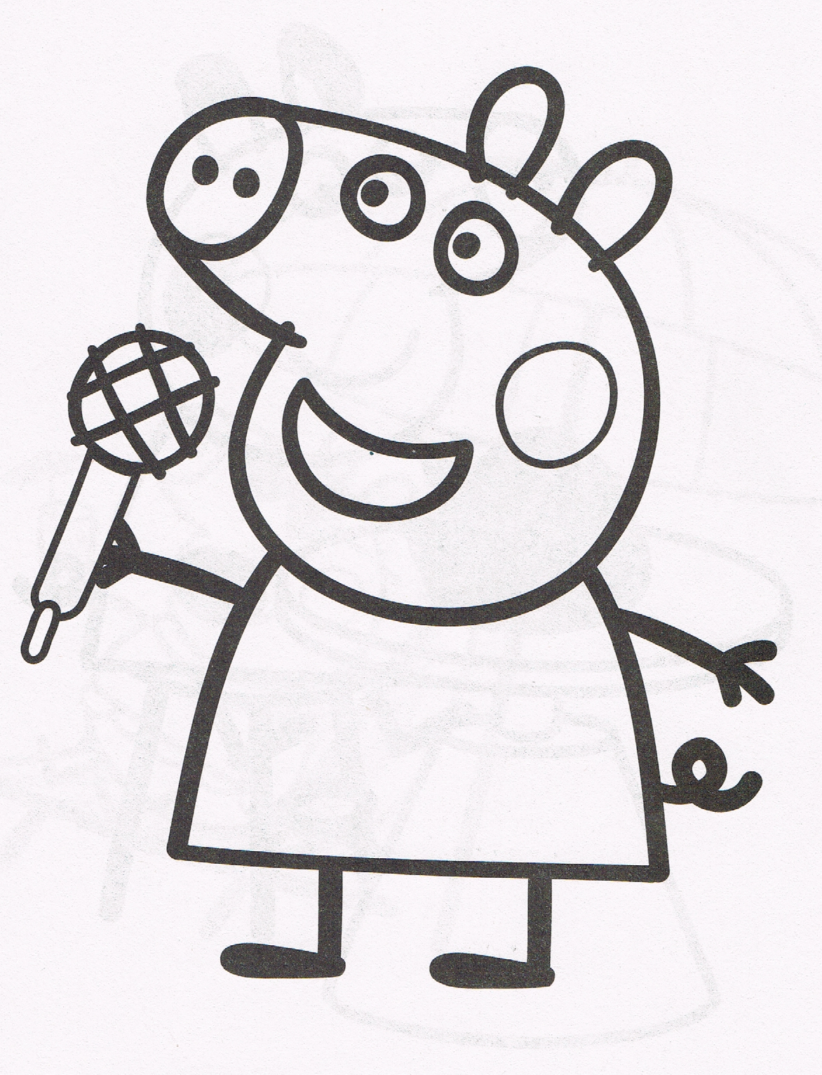 cositas entretenidas y faciles de hacer: dibujos de peppa pig para colorear