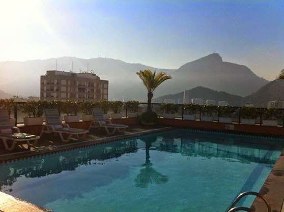 Rooftop pool at Golden Tulip, Rio De Janeiro