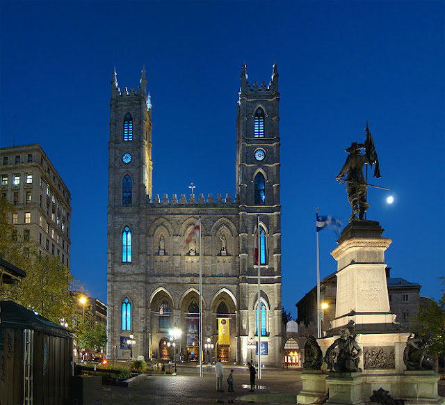 notre, dame, basilica, montreal, old,