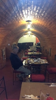 breakfast in the prison at the San Francisco hotel in Quito