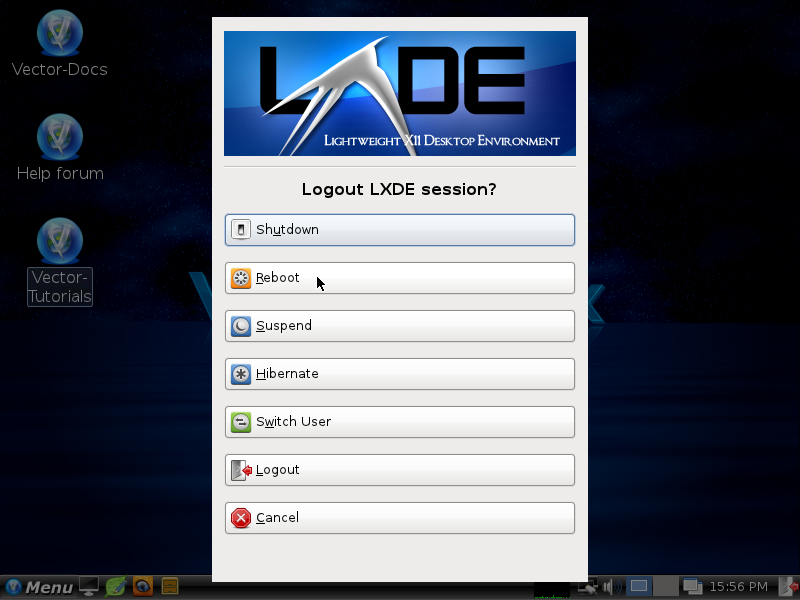 Vector App Linux Vector Linux 7.0 Light Edition: Tutorial Screenshot (How to Install)