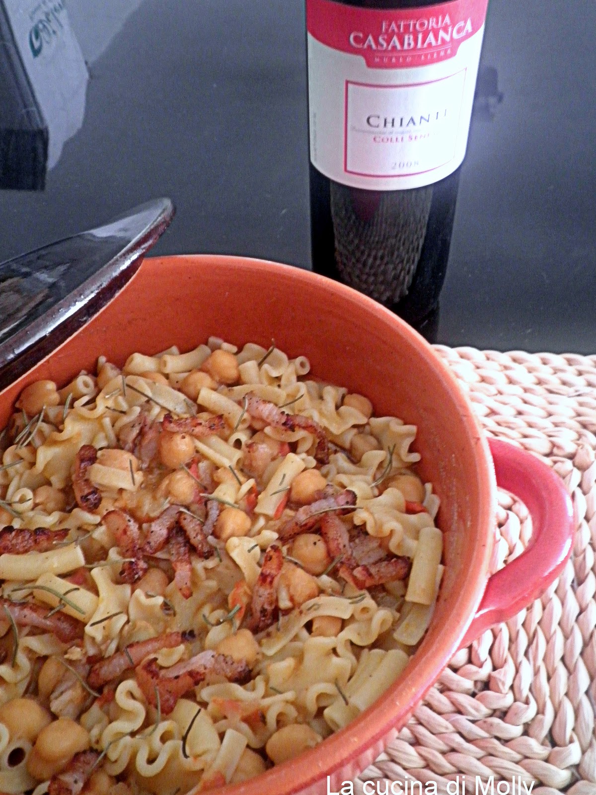 La cucina di Molly PASTA CON CECI E PANCETTA
